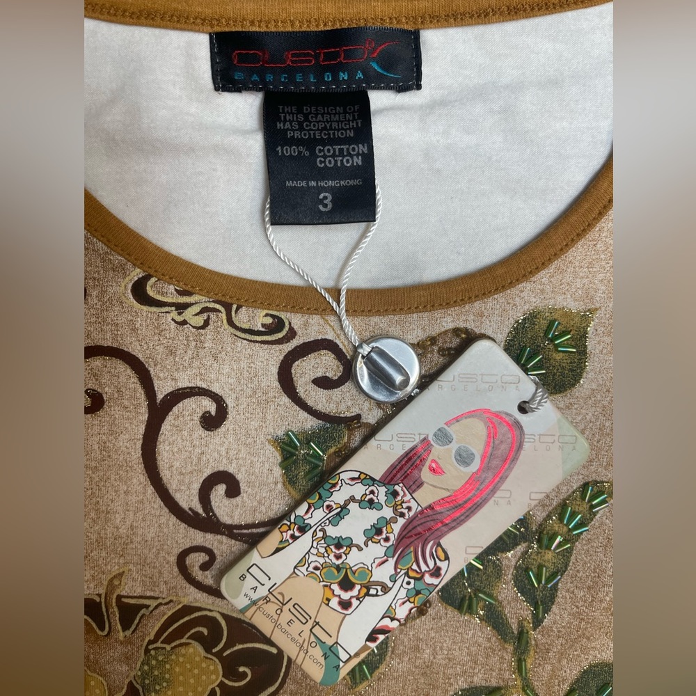 NWT-Custo Barcelona Beaded Top